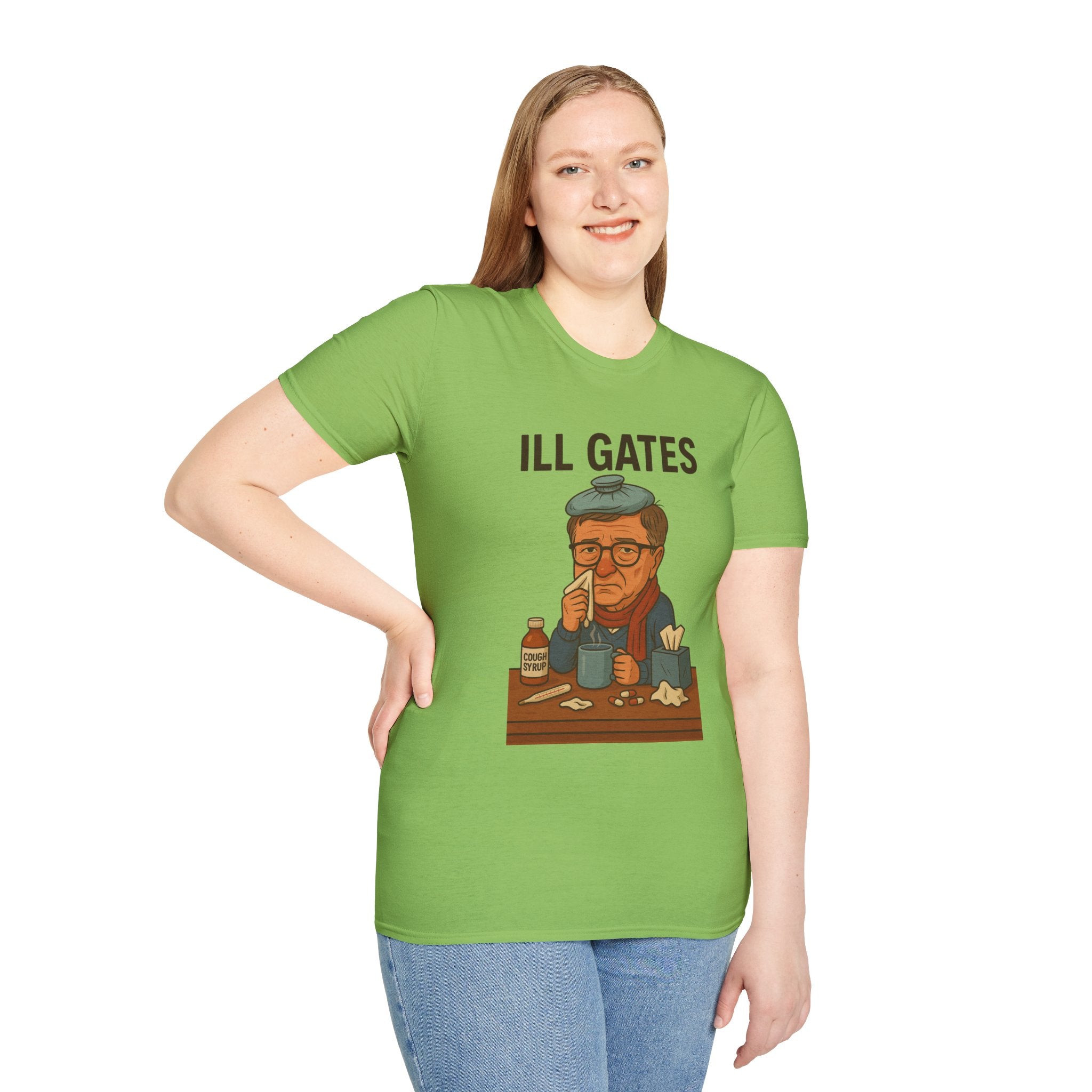 Ill Gates Funny T-Shirt, Bill Gates Parody Tee, Comedy Apparel, Unisex Softstyle Shirt