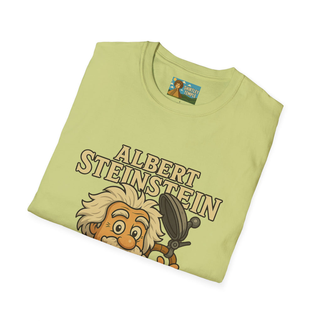 Albert Steinstein Unisex T-Shirt, Pun Beer Stein Science Tee, Gift for Nerds, Math Teacher Shirt, Physics Student Apparel