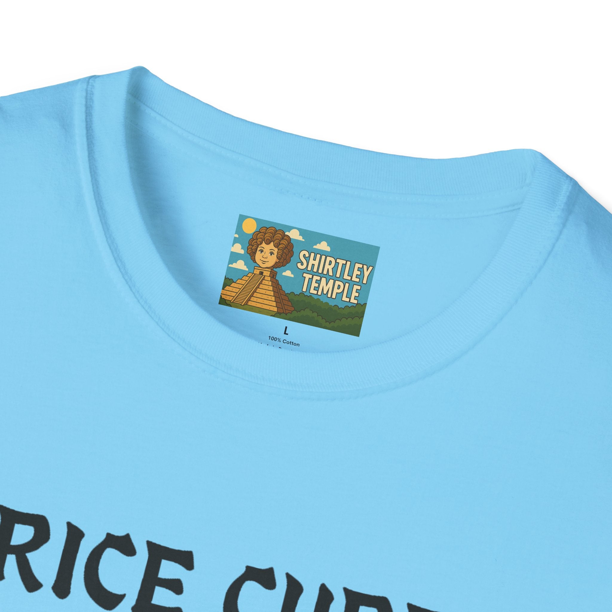Rice Cube Funny T-Shirt, Ice Cube Asian Parody Shirt, Wordplay Tee, Hip-Hop Music Fan Gift, Unisex Softstyle Top