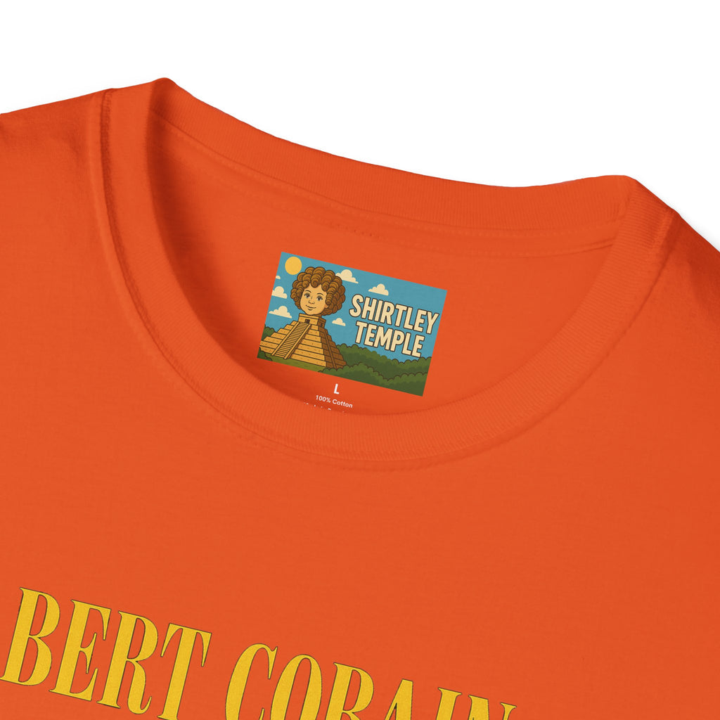 Bert Cobain funny mashup Kurt Cobain and Bert from sesame street wordplay unisex gift tee music lover
