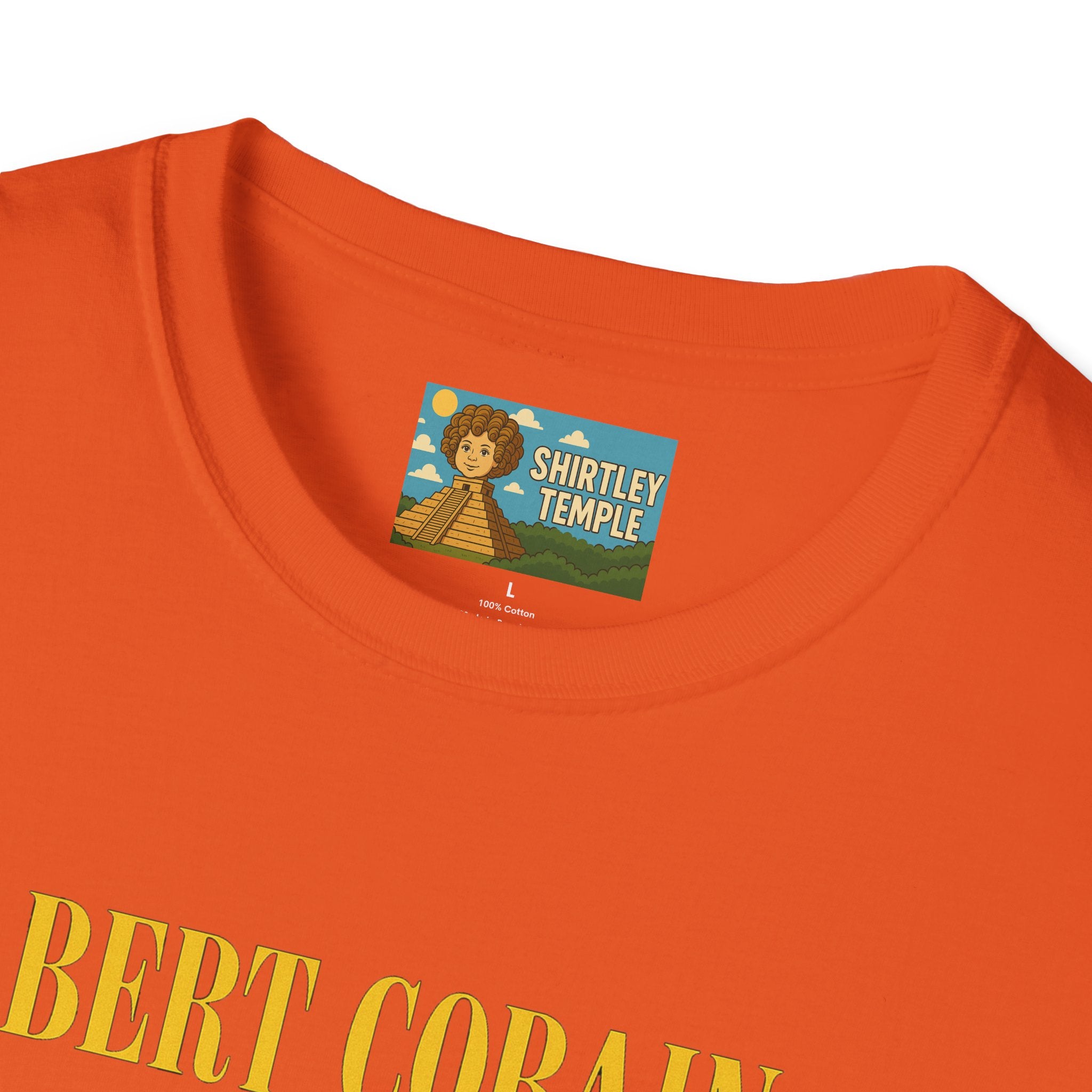 Bert Cobain funny mashup Kurt Cobain and Bert from sesame street wordplay unisex gift tee music lover