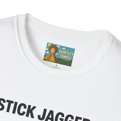 Stick Jagger Funny Shirt, Stick Figure Parody Wordplay T-Shirt, Pun Mashup Tee, Humorous Graphic Top, Sarcastic Slogan Clothing