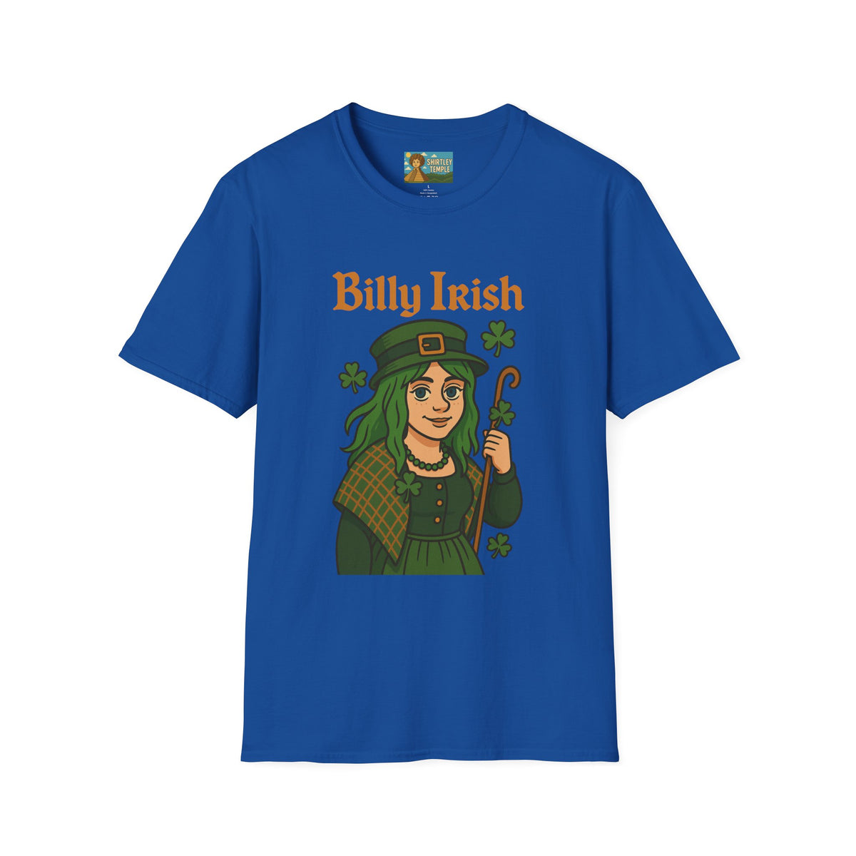 Billy Irish funny shirt parody apparel comedy tribute Billy Eilish as an irish person St. Patty's day