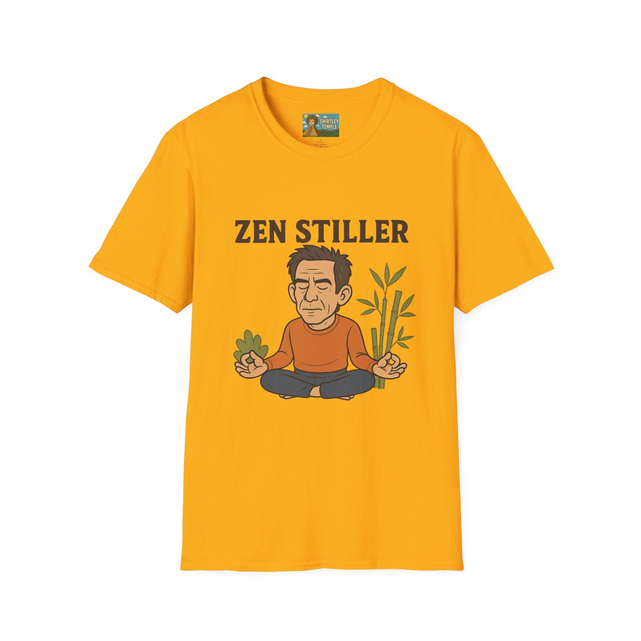 Zen Stiller Softstyle T-Shirt, Ben Tribute Actor Wordplay Tee, Laugh Gift Idea
