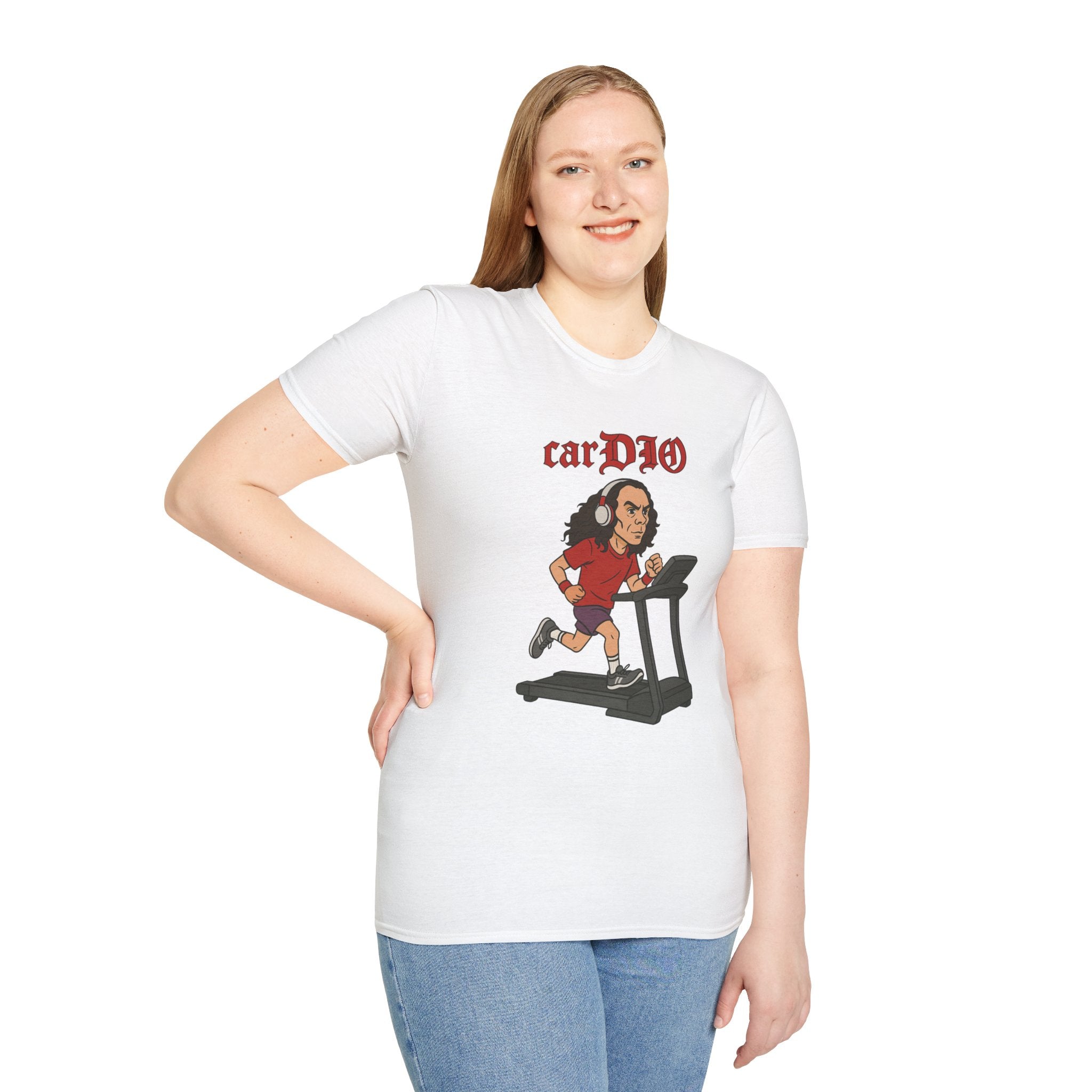 CarDIO funny Parody Unisex T-Shirt, Workout Apparel, Comedy Tribute Tee, Dio Treadmill Shirt, Gym Humor Top