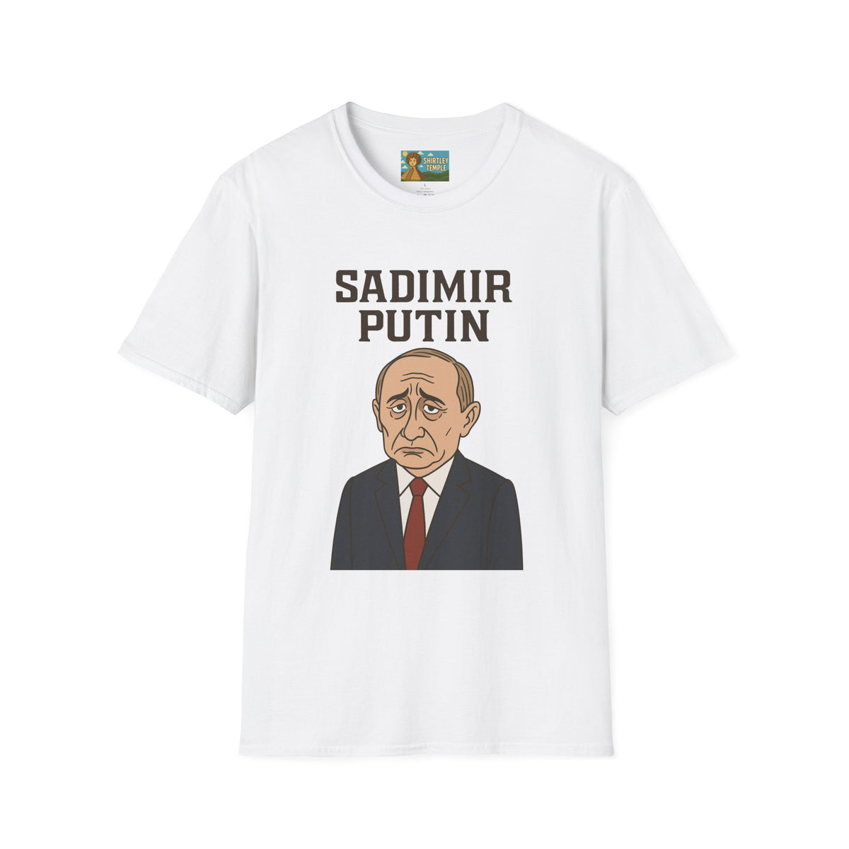 Sadimir Putin Funny T-Shirt, Vladimir Putin Parody Tee, Sad Person Comedy Shirt, Wordplay Humor Top