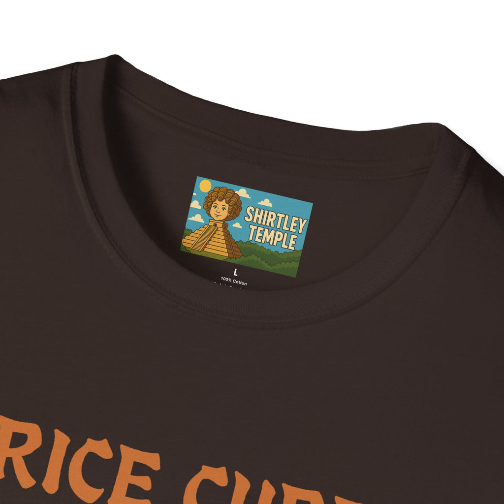 Rice Cube Funny T-Shirt, Ice Cube Asian Parody Shirt, Wordplay Tee, Hip-Hop Music Fan Gift, Unisex Softstyle Top