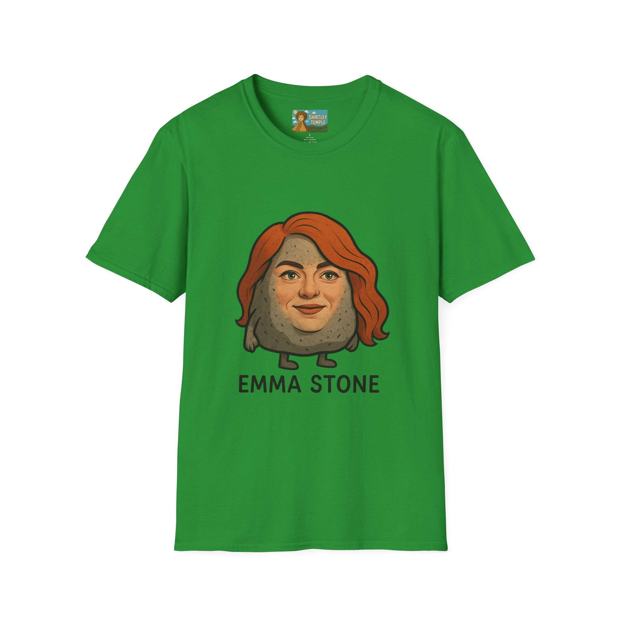 Emma Stone funny shirt wordplay pun actress and an actual stone mashup