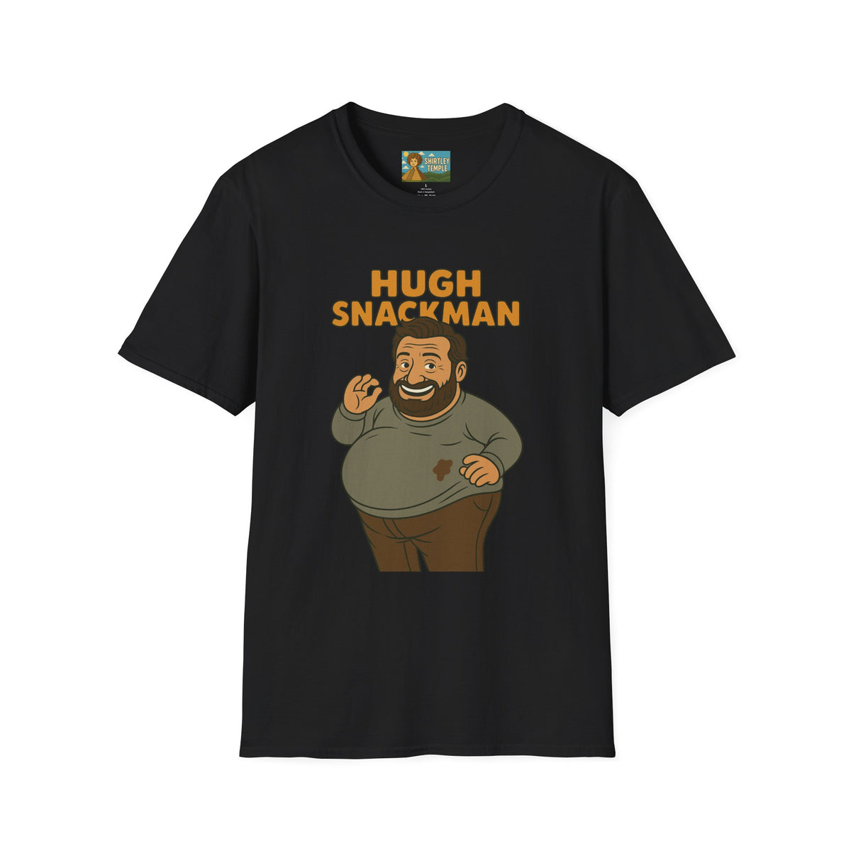 Hugh Snackman Funny Shirt, Hugh Jackman Parody Tee, Comedy Tribute Apparel, Unisex Softstyle T-Shirt