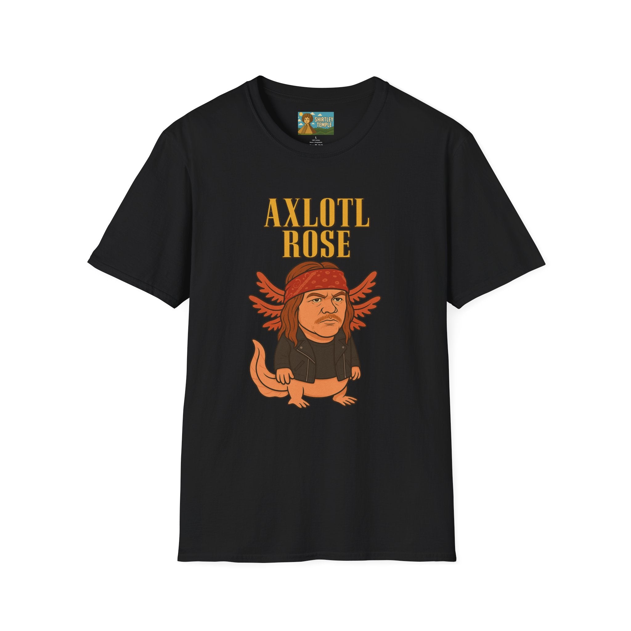 Axlotl Rose funny mashup of Axle Rose and an axolotl. guns 'n' roses biology nerd gift
