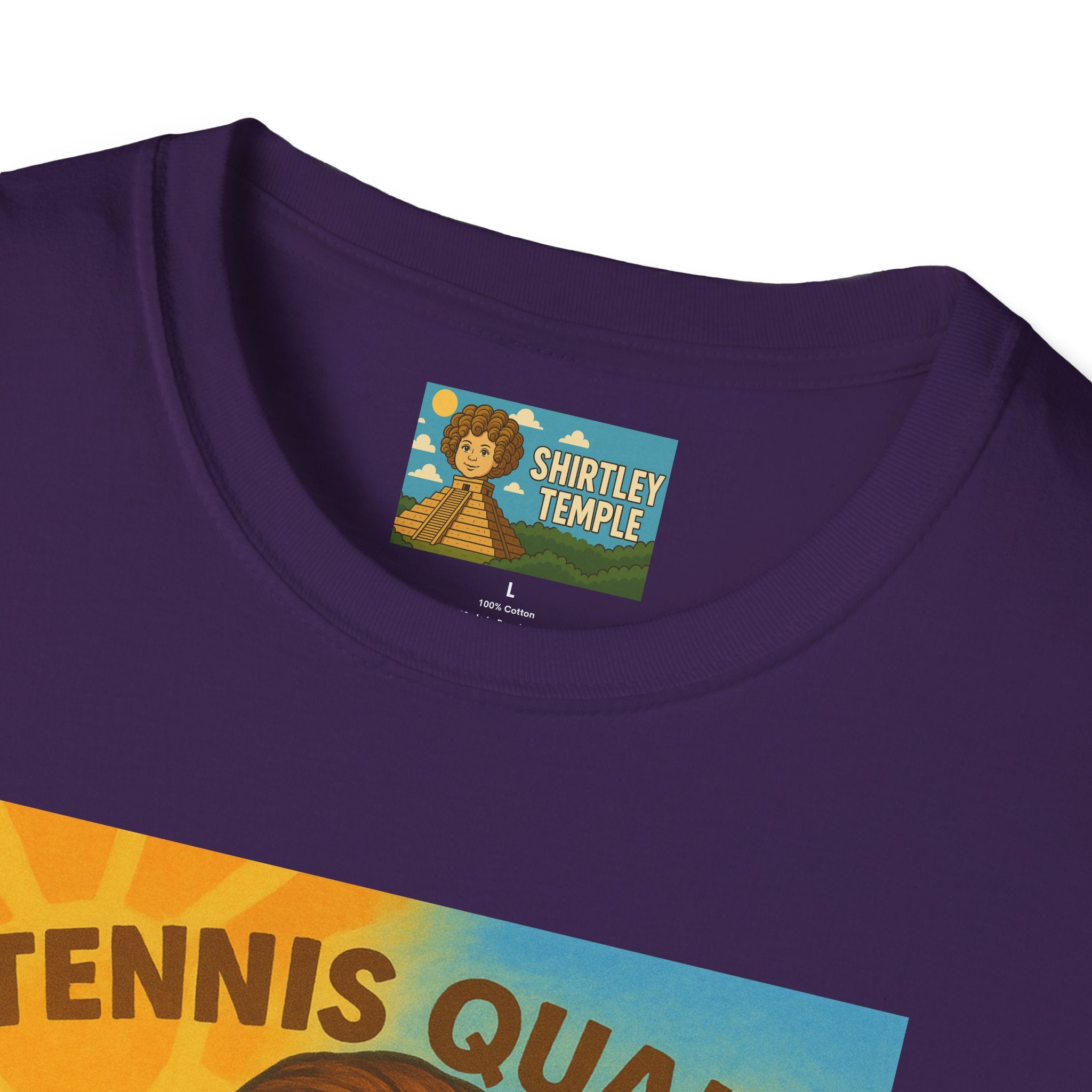 Tennis Quaid Unisex Softstyle T-Shirt, Tennis Player Actor Mashup Tee, Funny Graphic Shirt