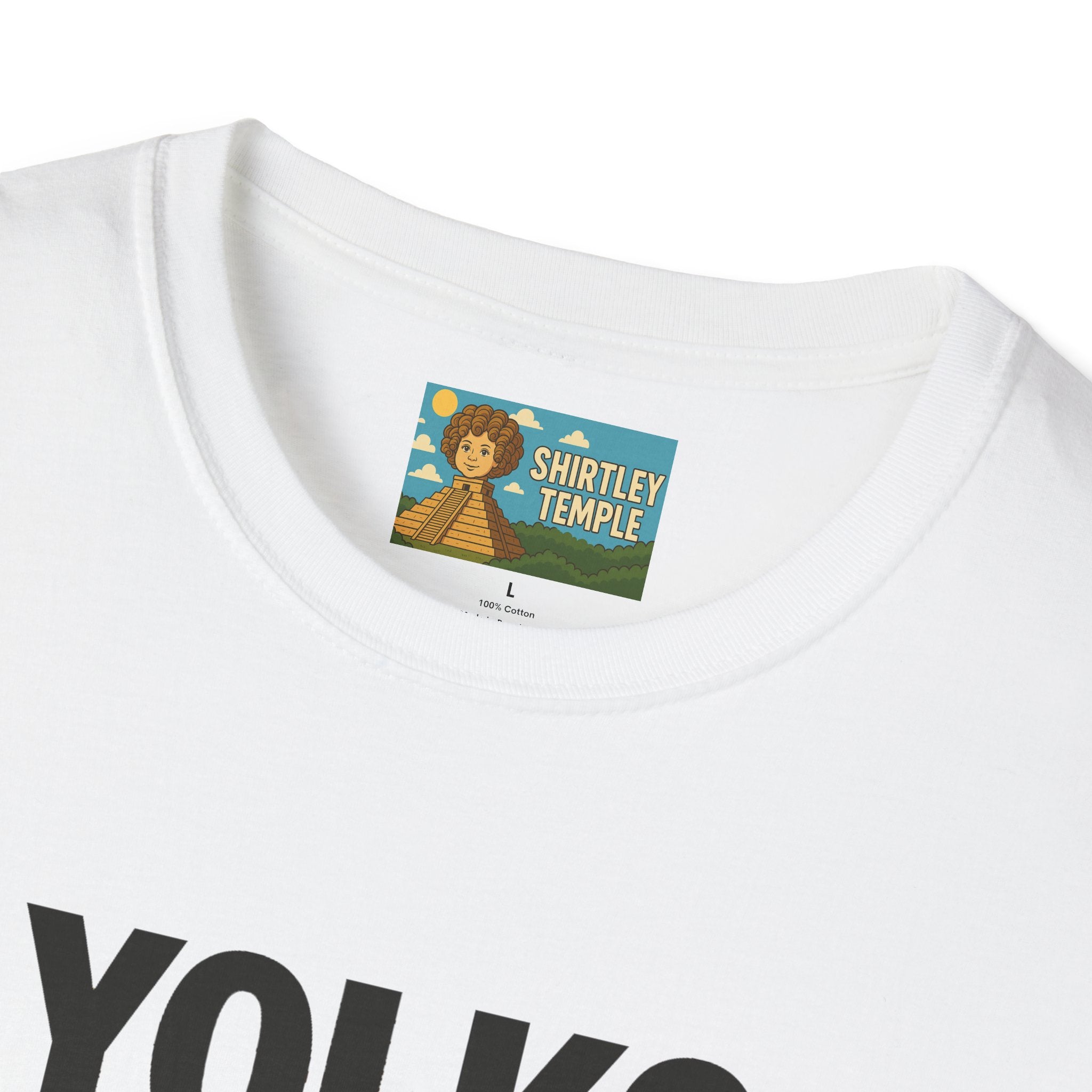 Yolko Funny Parody Unisex Softstyle T-Shirt, Egg Wordplay Tee, Humorous Yoko Tribute Shirt, Novelty Graphic Top, Comical Musician Fan Gift