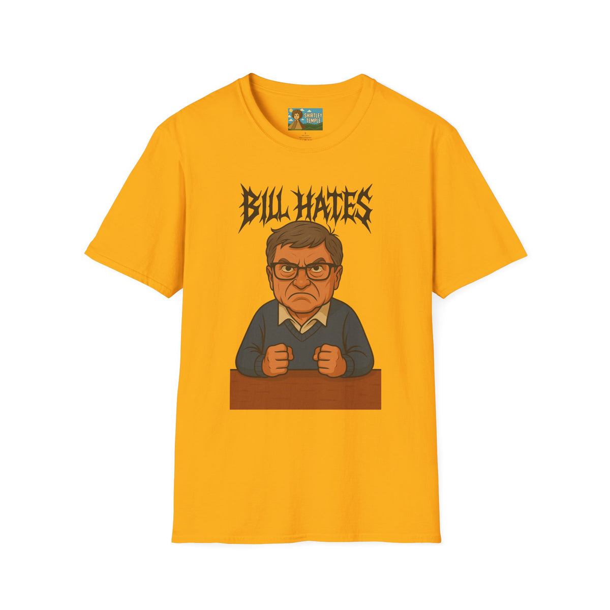 Bill Hates funny shirt parody apparel comedy tribute bill gates as a hateful person