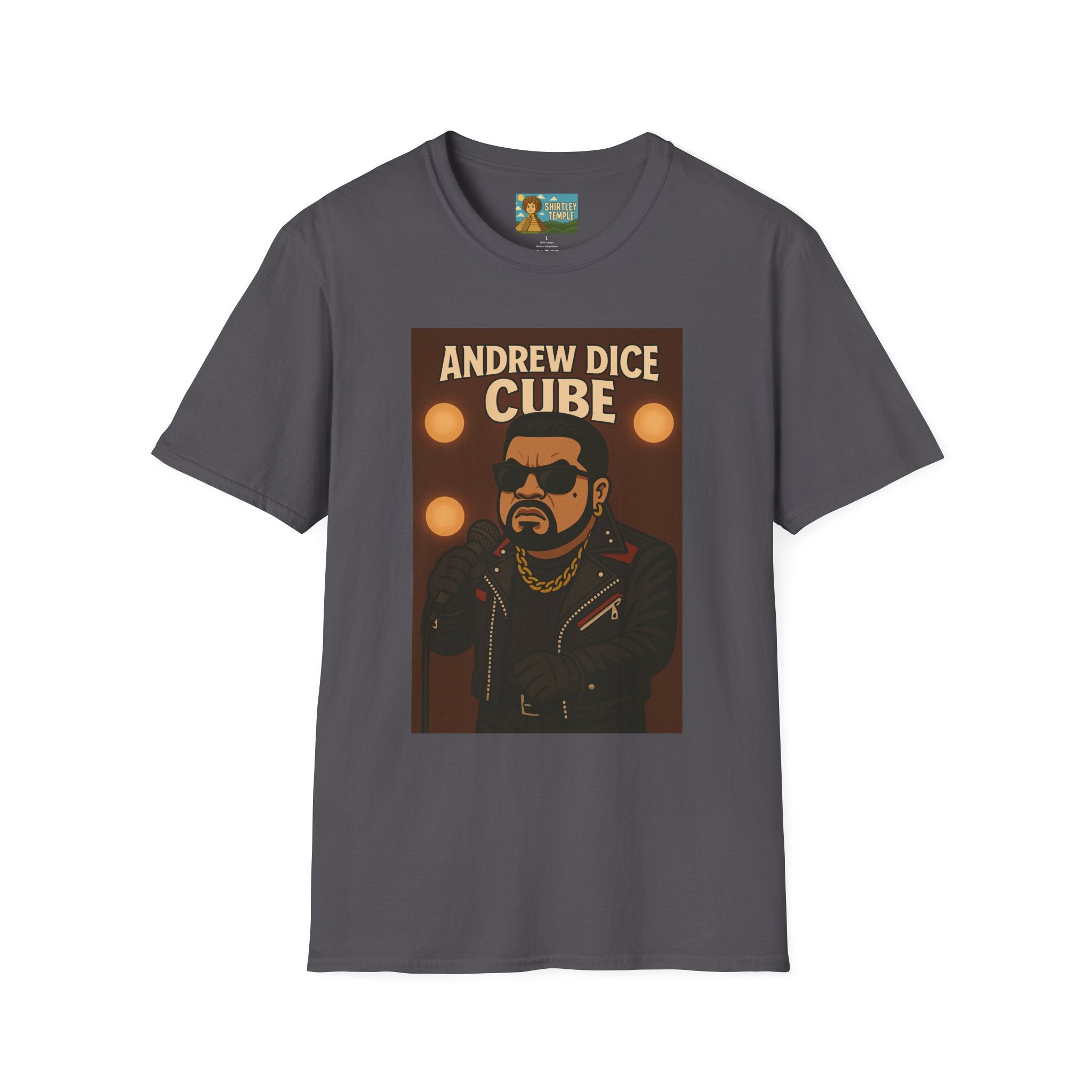 Andrew Dice Cube funny mashup Comedian T-Shirt, Humorous Wordplay Tee, Unisex Softstyle Top