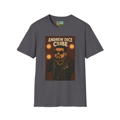 Andrew Dice Cube funny mashup Comedian T-Shirt, Humorous Wordplay Tee, Unisex Softstyle Top