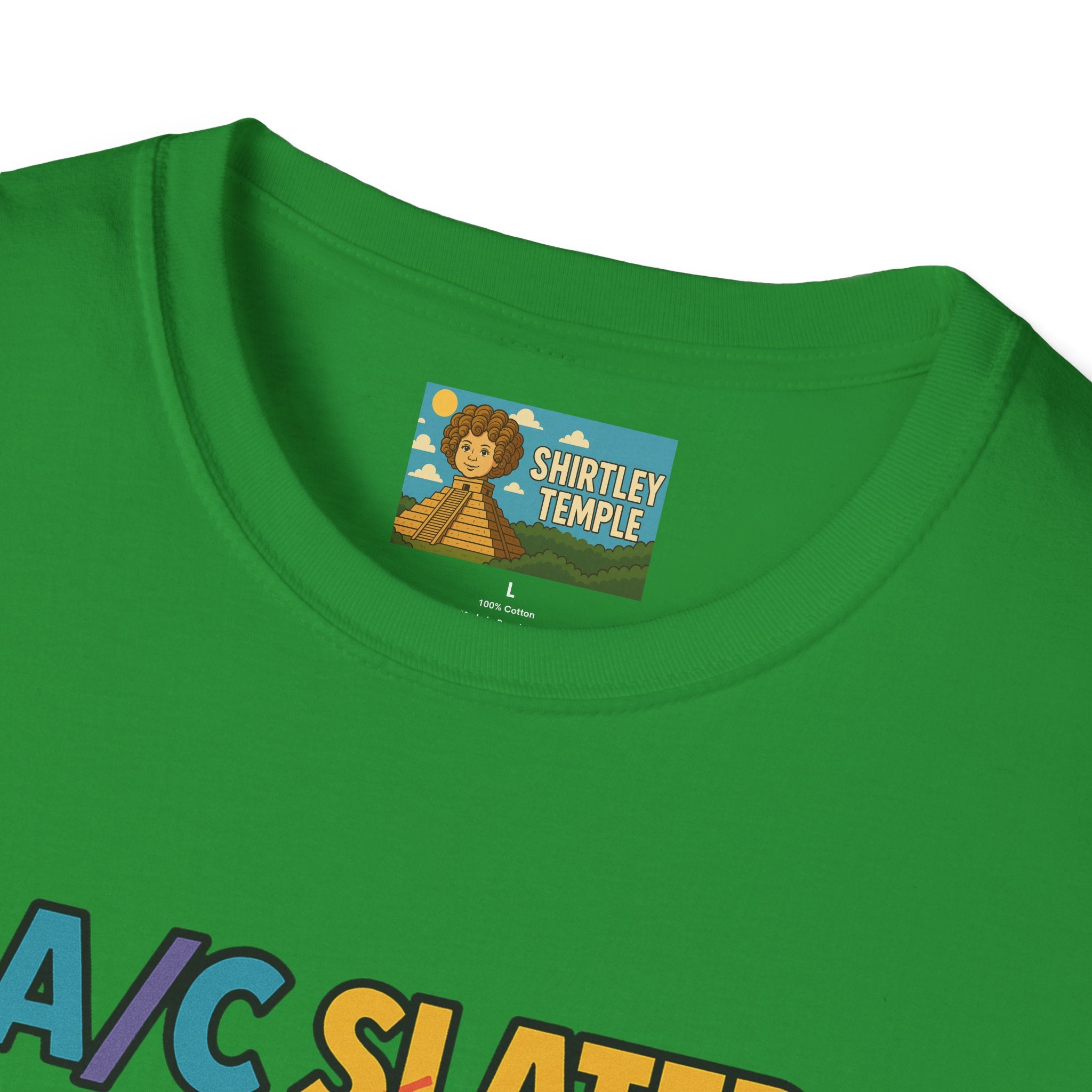 A/C Slater Word Play Unisex Softstyle T-Shirt, Saved by the Bell Tee, Funny Air Conditioner Shirt, Retro 90s Clothing, Vintage TV Fan Gift