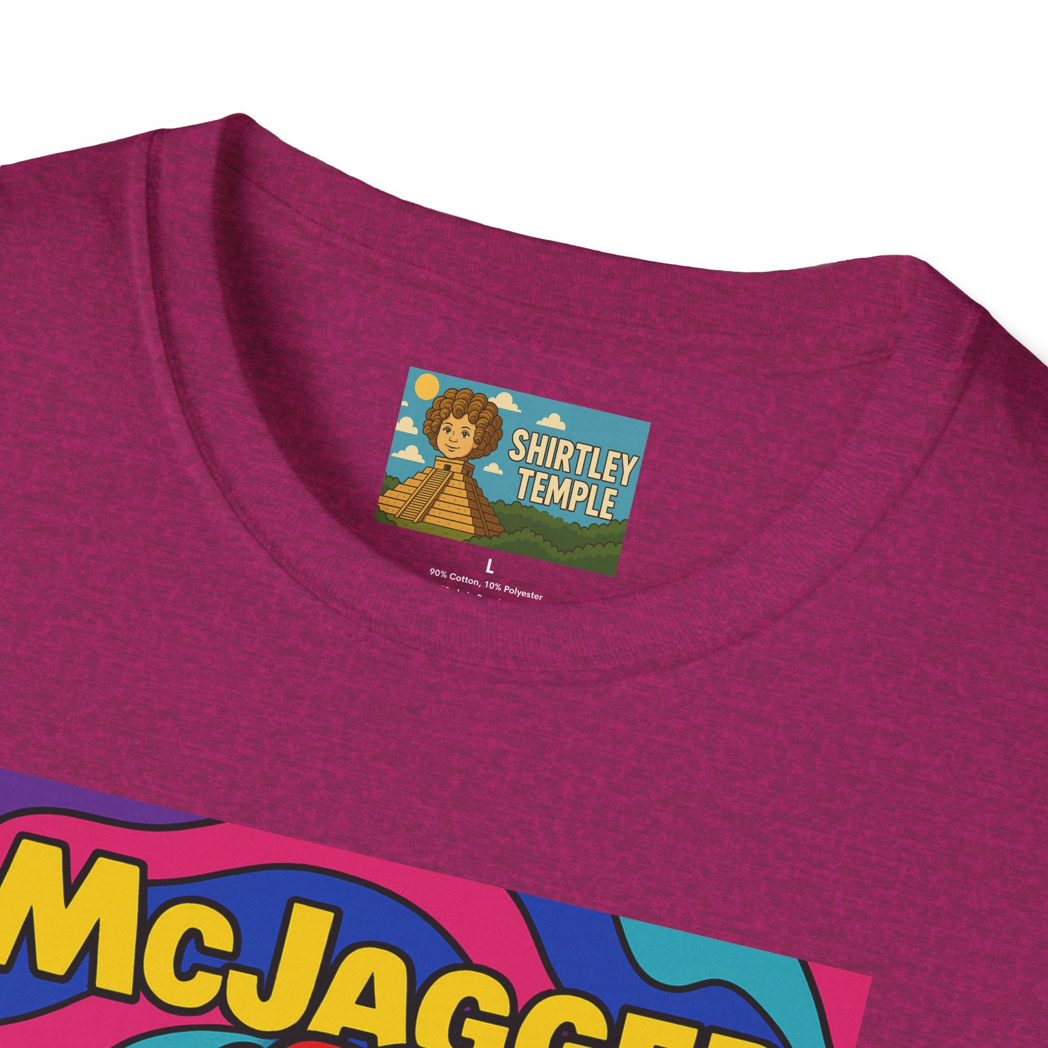 McJagger ver 2 Psychedelic Funny Unisex T-Shirt, Mashup Tribute Tee for Men and Women, Softstyle Shirt for Comedy Fans, Parody Graphic Tee