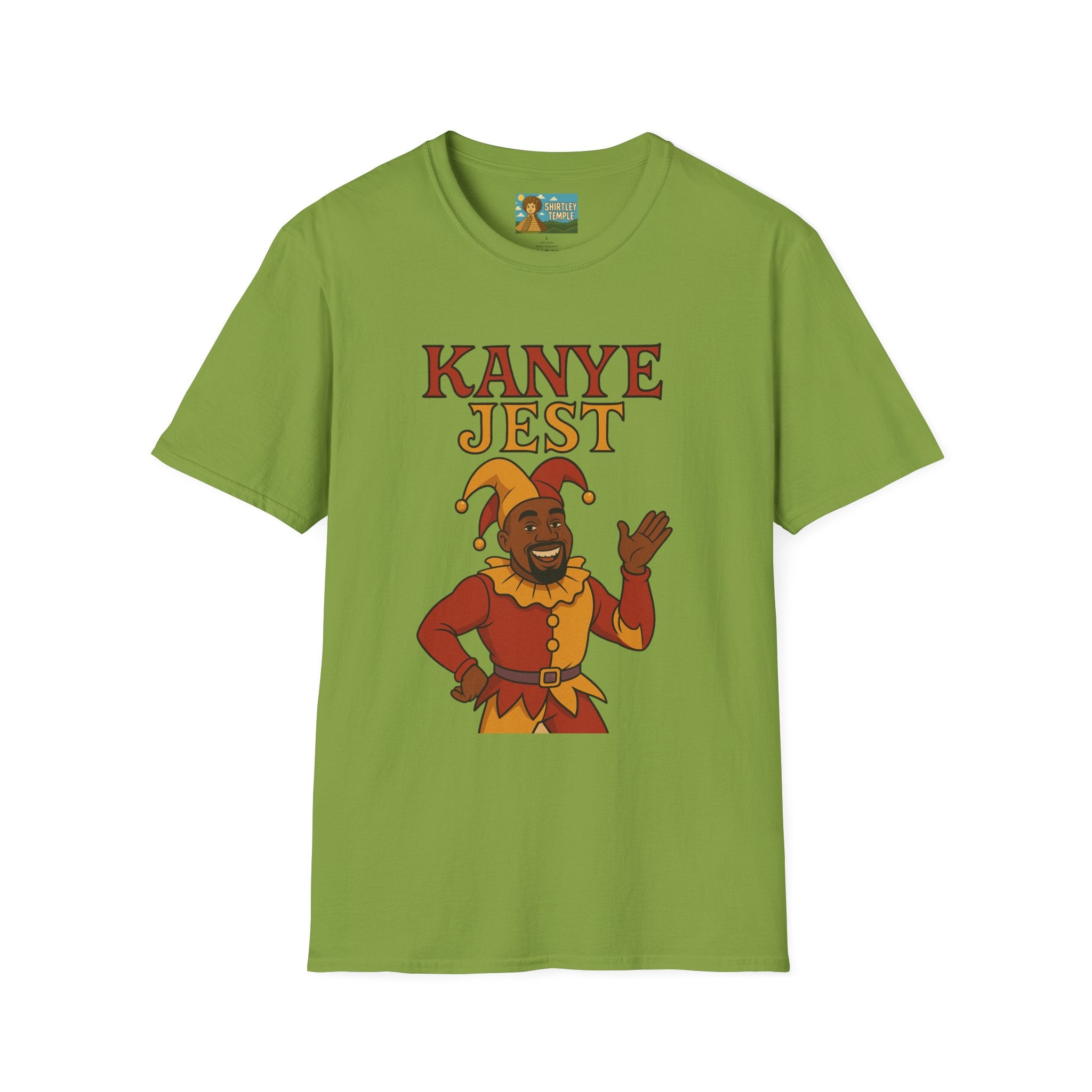 Kanye Jest Funny T-Shirt, Parody Tribute Rapper, Comedy Mashup Meme, Jester Tee, Humorous Graphic Tee
