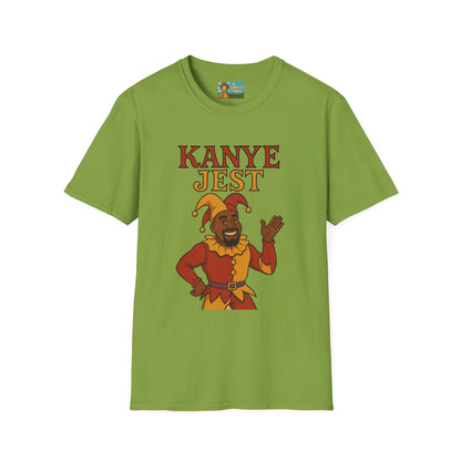 Kanye Jest Funny T-Shirt, Parody Tribute Rapper, Comedy Mashup Meme, Jester Tee, Humorous Graphic Tee