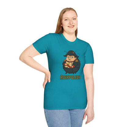 Rolypoleon Funny Shirt Mashup Parody Unisex Softstyle T-Shirt, Roly Poly and Napoleon Comedy Wordplay Tee, Humorous Graphic Tee, Novelty