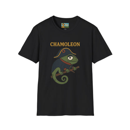 Chamoleon Funny Wordplay Parody Unisex T-Shirt, Napoleon Bonaparte Chameleon Tee Shirt Apparel