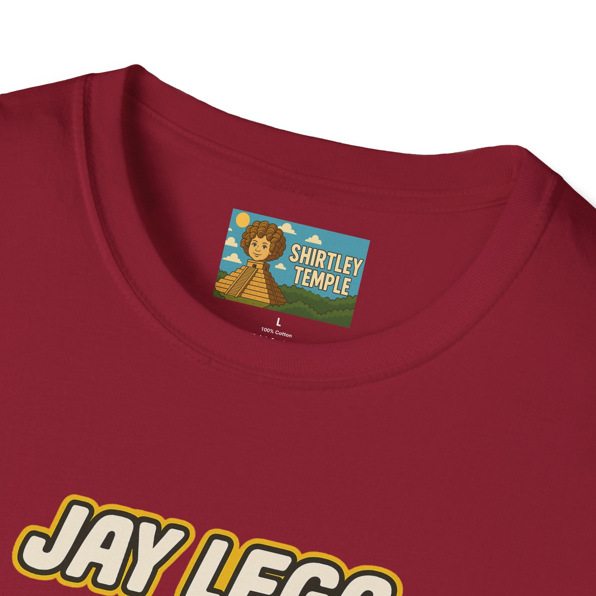 Jay Lego Funny Shirt Parody Apparel, Comedy Tribute, Lego Person, Jay Leno Mashup