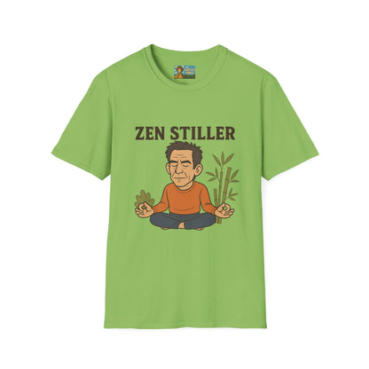 Zen Stiller Softstyle T-Shirt, Ben Tribute Actor Wordplay Tee, Laugh Gift Idea