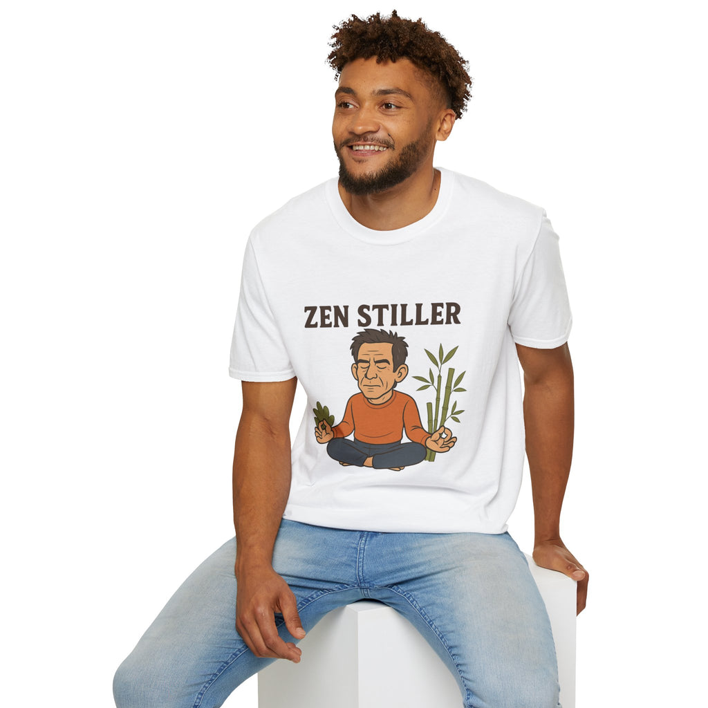 Zen Stiller Softstyle T-Shirt, Ben Tribute Actor Wordplay Tee, Laugh Gift Idea