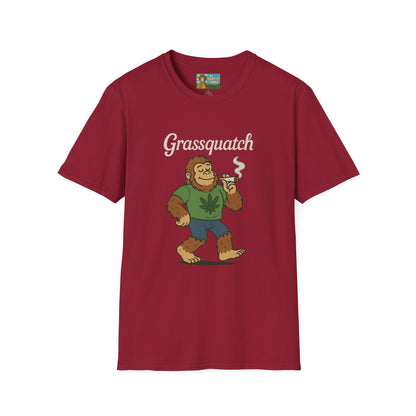 Grassquatch funny shirt mashup sasquatch and a stoner