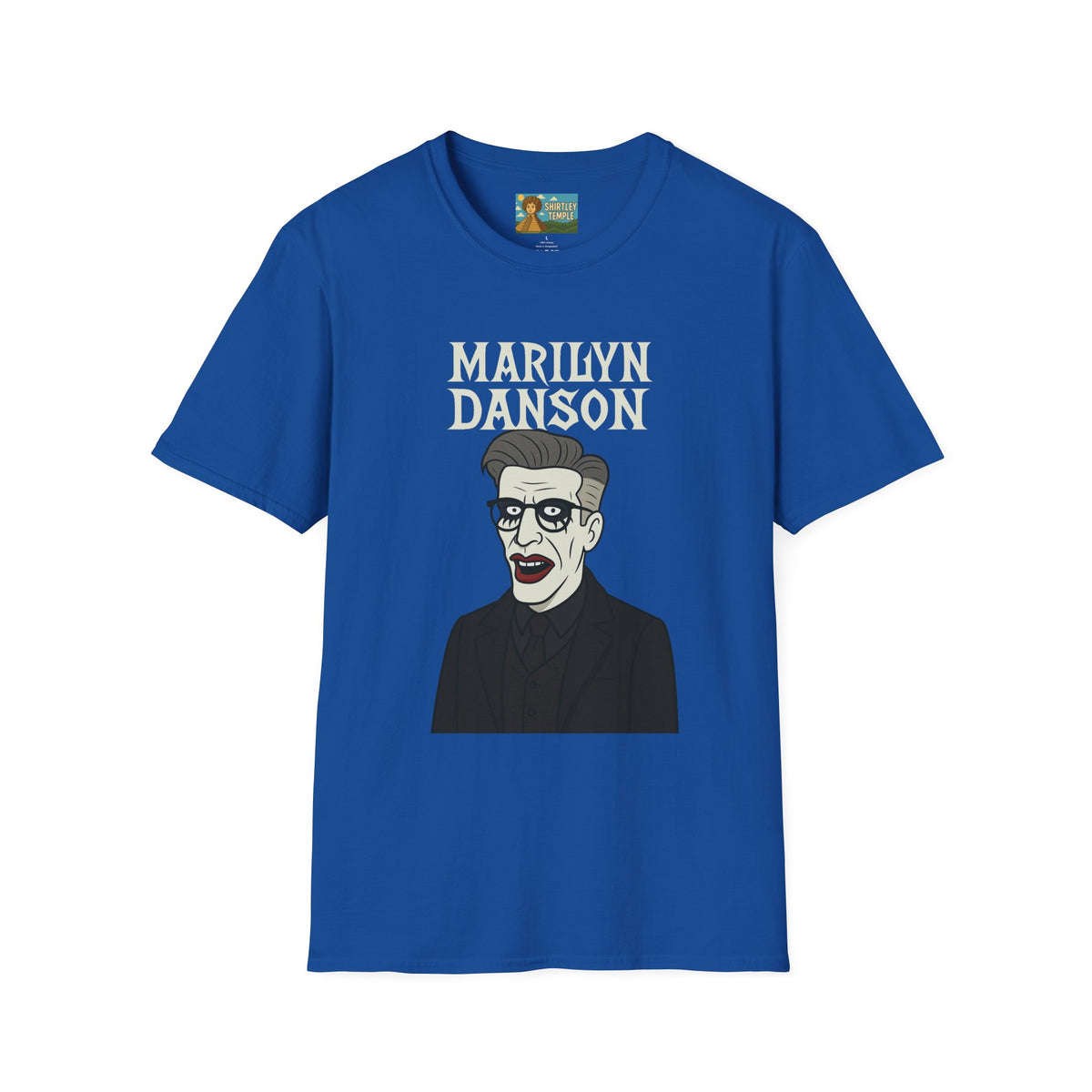 Marilyn Danson Funny Shirt, Mashup Tribute Tee, Parody Comedy Gift, Unisex Softstyle T-Shirt, Marilyn Manson Ted Danson