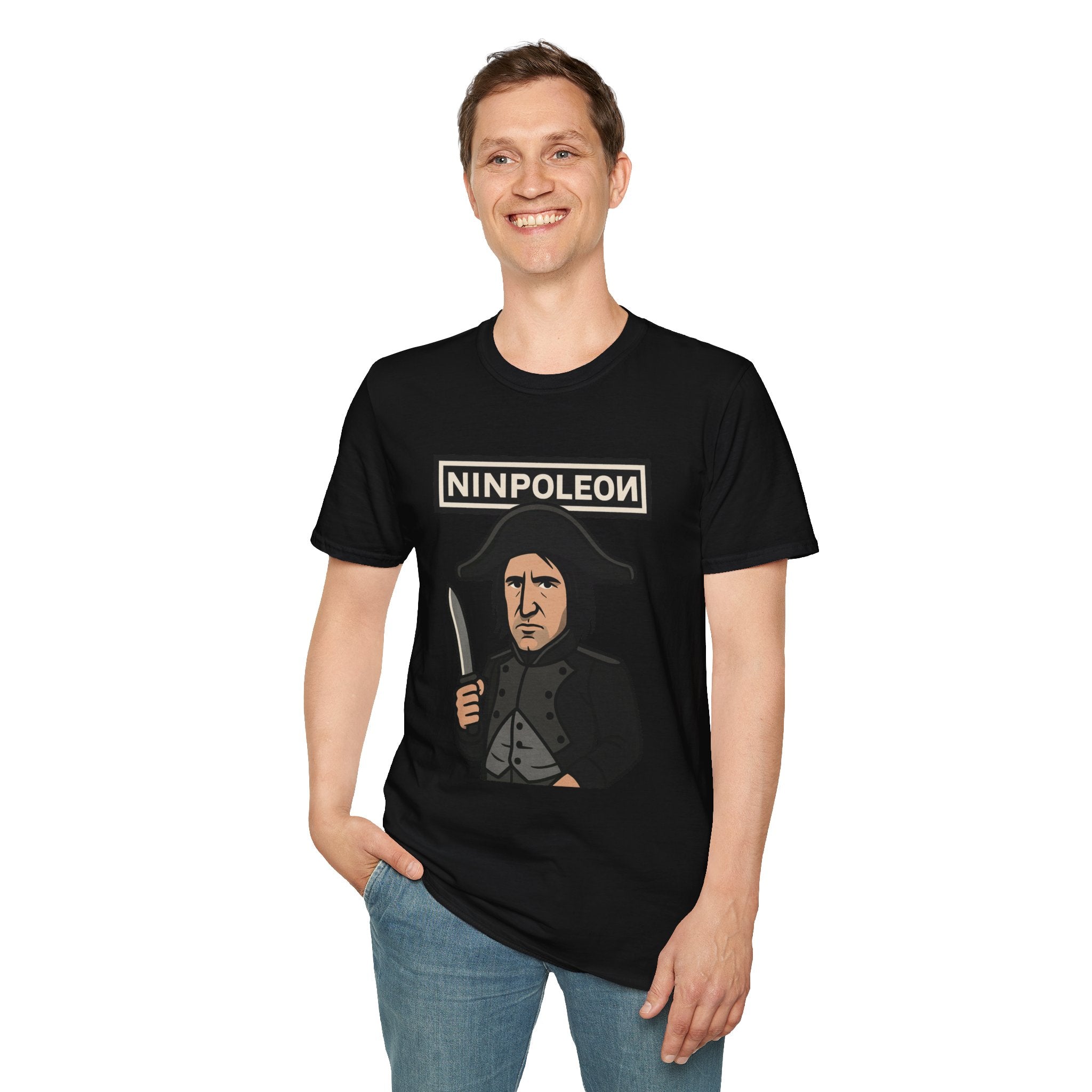 Ninpoleon ver. 2 Funny Shirt, Napoleon Trent Reznor Mashup Parody, Unisex Softstyle Tee, Nine Inch Nails, Wordplay