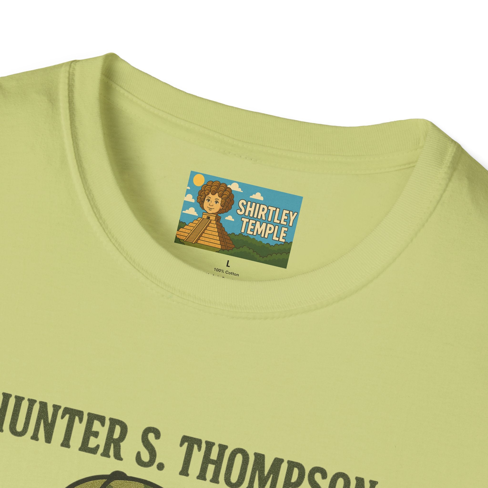 Hunter S Thompson Funny Shirt, Parody Apparel, Comedy Tribute Mashup Pun Unisex Softstyle T-Shirt