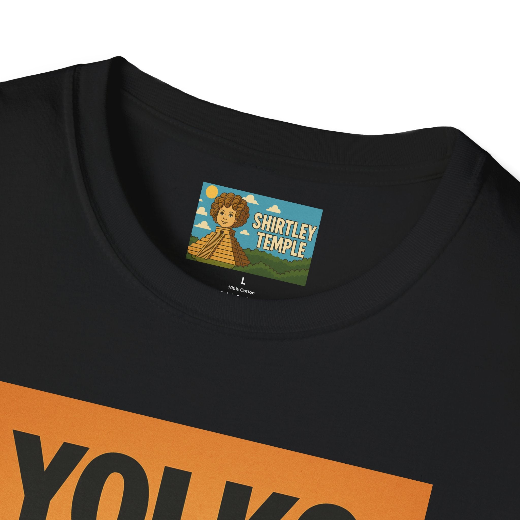 Yolko Funny Parody Unisex Softstyle T-Shirt, Egg Wordplay Tee, Humorous Yoko Tribute Shirt, Novelty Graphic Top, Comical Musician Fan Gift