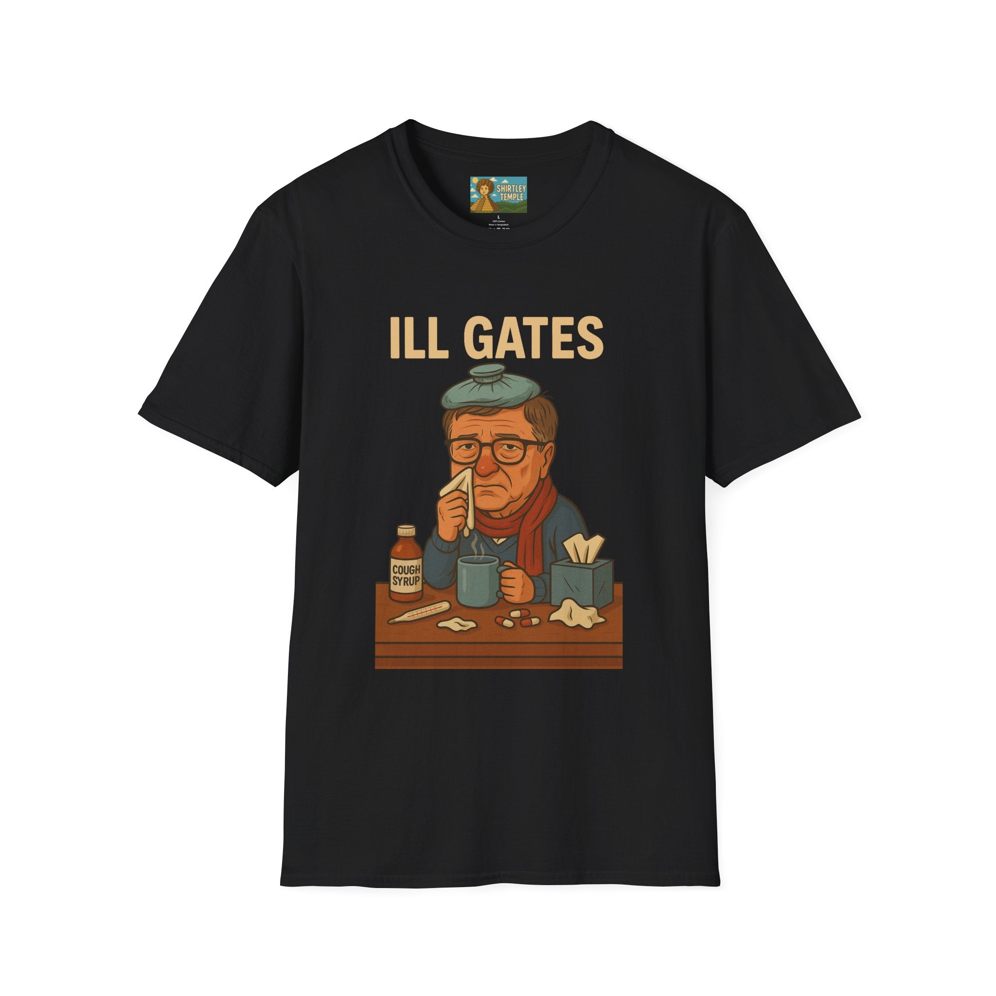 Ill Gates Funny T-Shirt, Bill Gates Parody Tee, Comedy Apparel, Unisex Softstyle Shirt