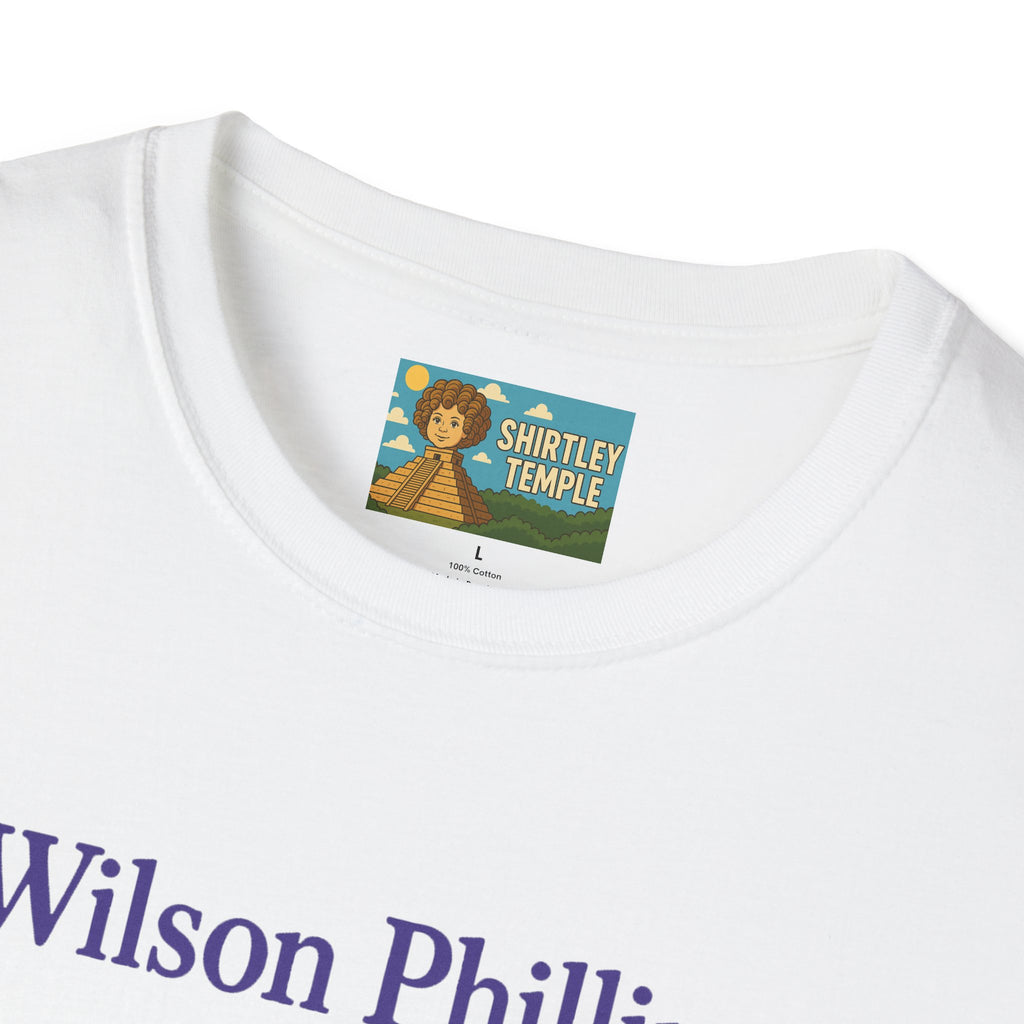 Wilson and Phillips Mashup Softstyle T-Shirt, Funny Wordplay Tribute Singers, Volleyball Theme Gift Tee