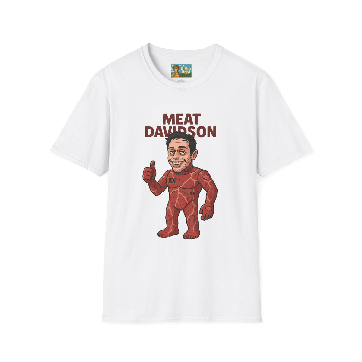 Meat Davidson Funny T-Shirt, Pete Davidson Parody Shirt, Comedian Mashup Tee, Unisex Humor Top, Comedy Fan Gift