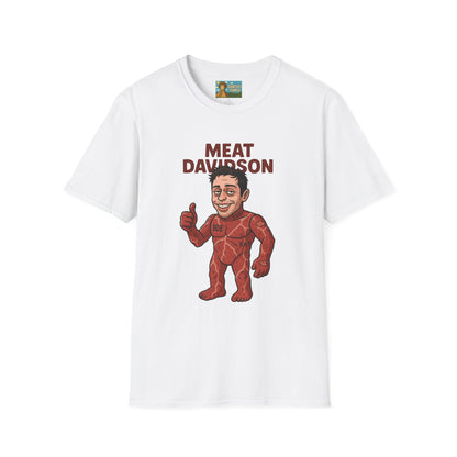 Meat Davidson Funny T-Shirt, Pete Davidson Parody Shirt, Comedian Mashup Tee, Unisex Humor Top, Comedy Fan Gift
