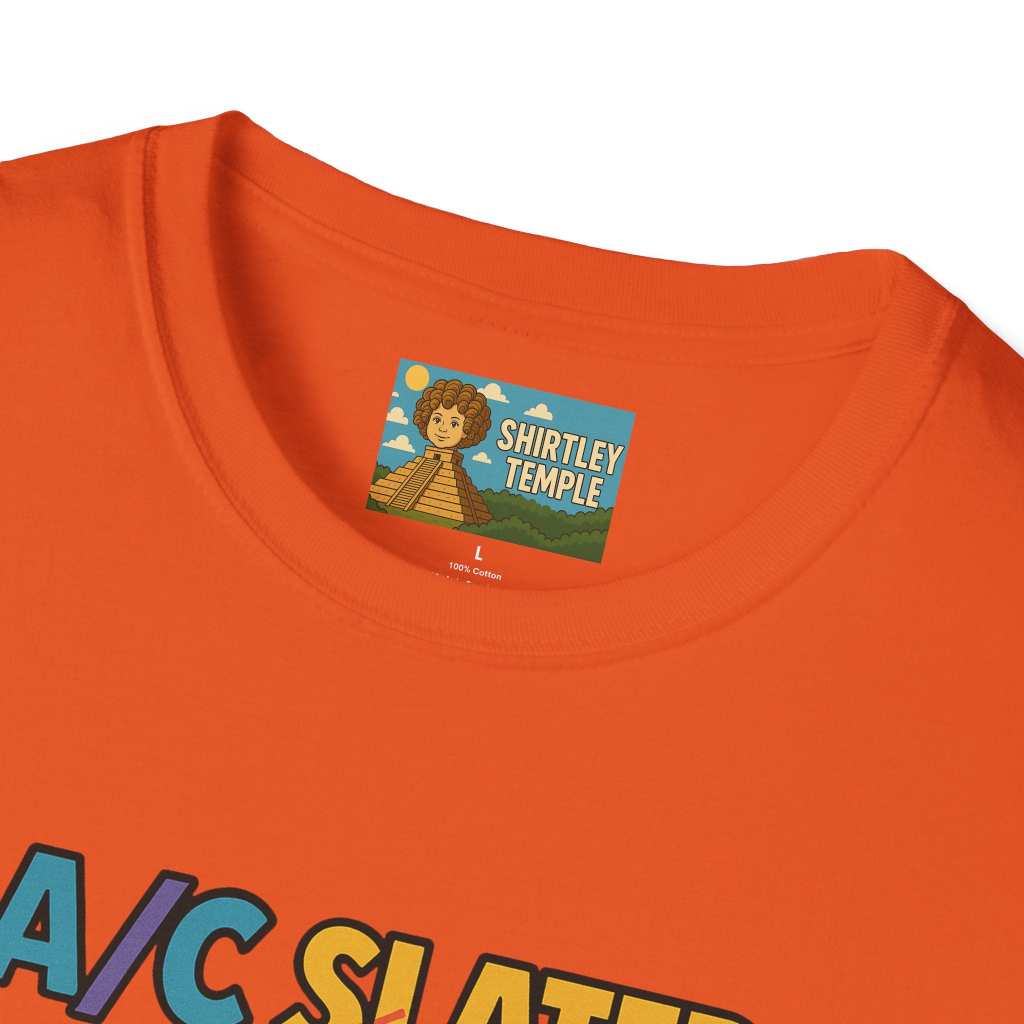 A/C Slater Word Play Unisex Softstyle T-Shirt, Saved by the Bell Tee, Funny Air Conditioner Shirt, Retro 90s Clothing, Vintage TV Fan Gift