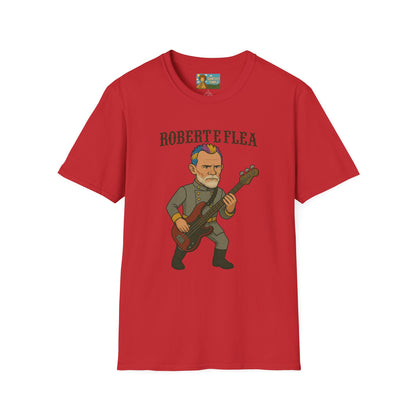 Robert E Flea Funny Unisex T-Shirt, Mashup Parody Comedy Tee, Robert E Lee and Flea Shirt, Humorous Graphic Tee, Gift for Comedy Lovers
