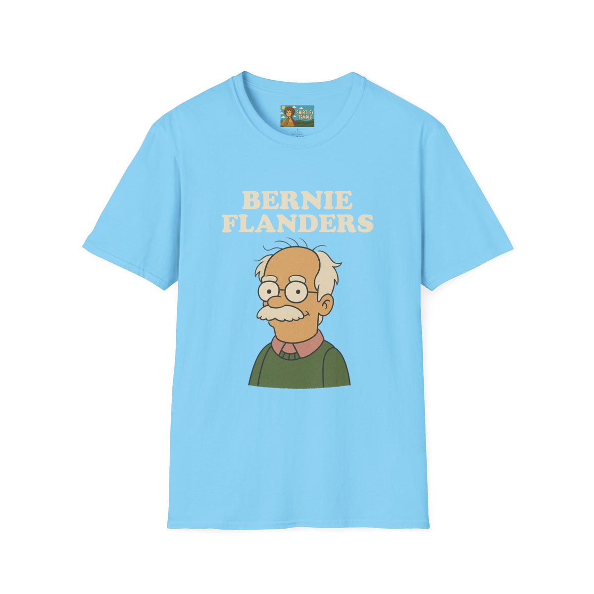 Bernie Flanders funny mashup simpson's style Bernie Sanders and Ned Flanders wordplay nerd gift unisex tee