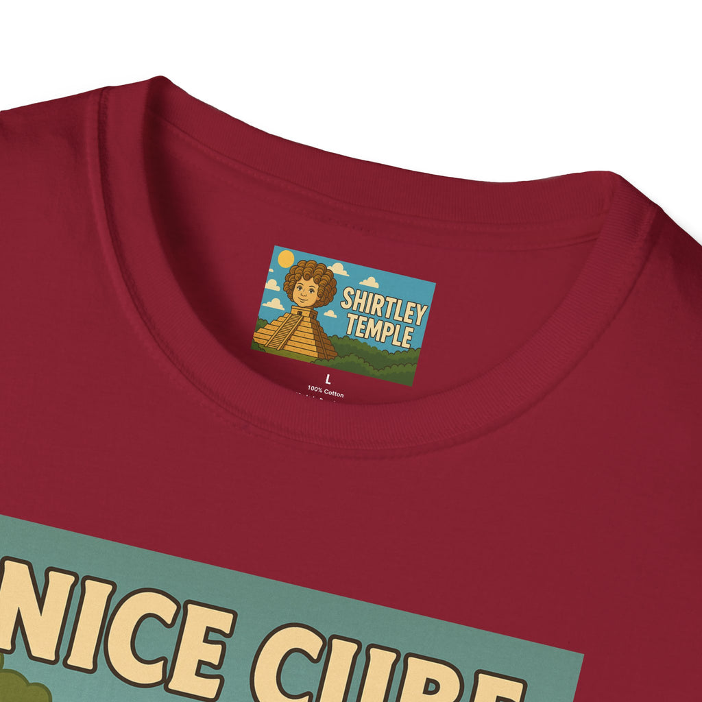 Nice Cube Funny Parody T-Shirt, Ice Cube Tribute Tee, Humorous Wordplay Top, Cool Gift for Hip Hop Fans, Softstyle Shirt