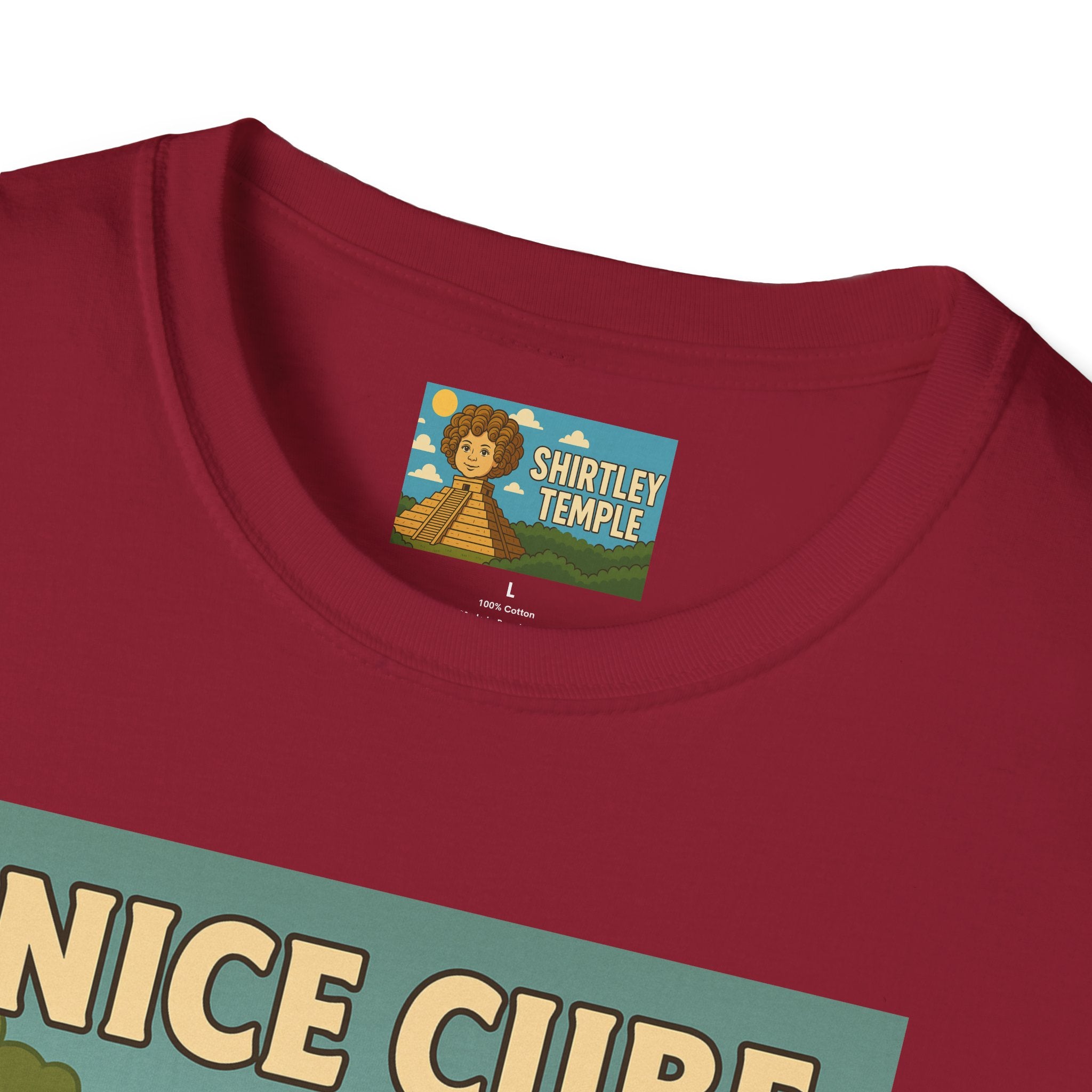 Nice Cube Funny Parody T-Shirt, Ice Cube Tribute Tee, Humorous Wordplay Top, Cool Gift for Hip Hop Fans, Softstyle Shirt