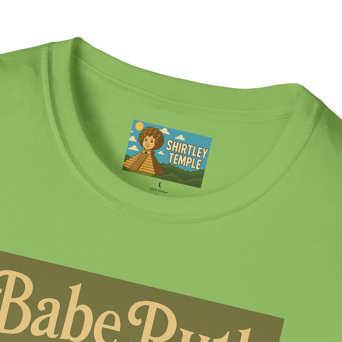 Babe Ruth funny wordplay pun baseball star remagined as a babe vintage nerd gift