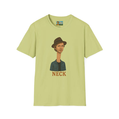 Neck Funny Long Neck Beck Tribute Unisex T-Shirt, Musician Parody Tee, Top for Comedy Fans, Neck Shirt with Wordplay, Music Lover Gift