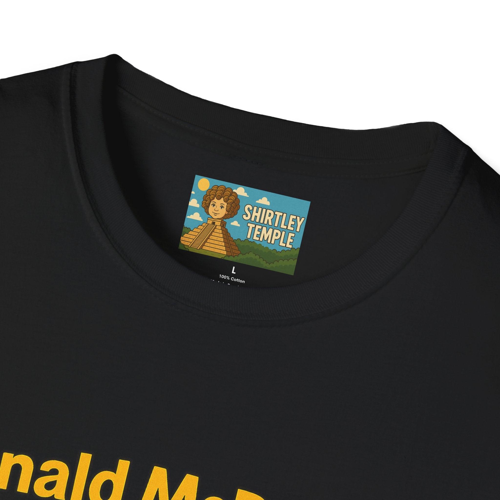 Donald McDonald Mashup T-Shirt, Trump Parody Tee, Funny Fast Food Shirt, Unisex Softstyle Top, Political Humor Gift