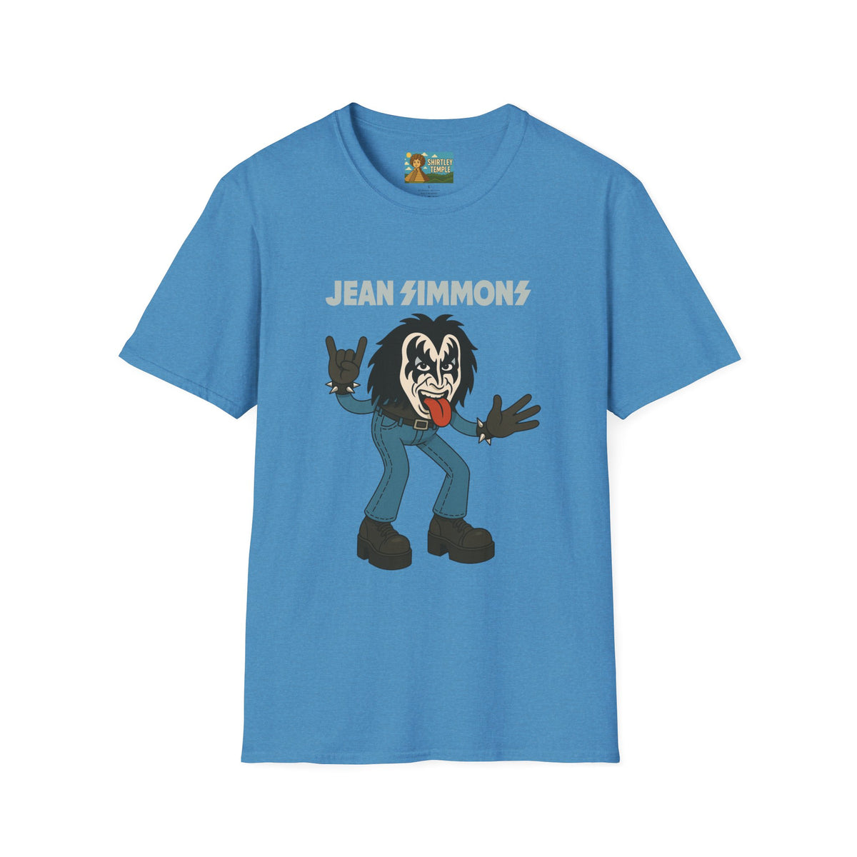 Jean Simmons Funny Shirt Mashup Tribute Parody Pun Rockstar Softstyle T-Shirt, Unisex Tee, Graphic Tee, Music Lover Gift, Jeans Lover Shirt,