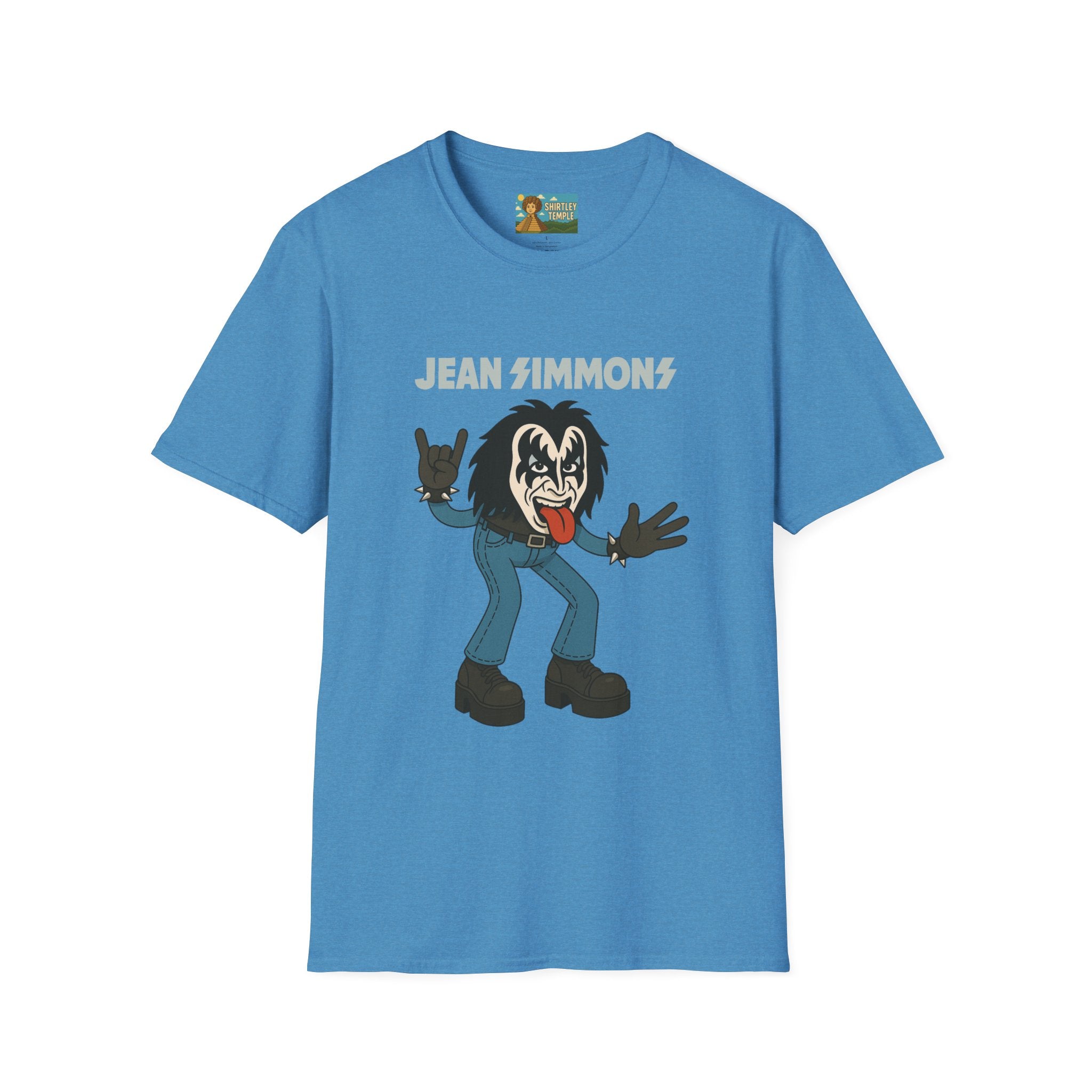 Jean Simmons Funny Shirt Mashup Tribute Parody Pun Rockstar Softstyle T-Shirt, Unisex Tee, Graphic Tee, Music Lover Gift, Jeans Lover Shirt,