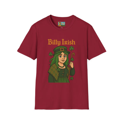 Billy Irish funny shirt parody apparel comedy tribute Billy Eilish as an irish person St. Patty's day