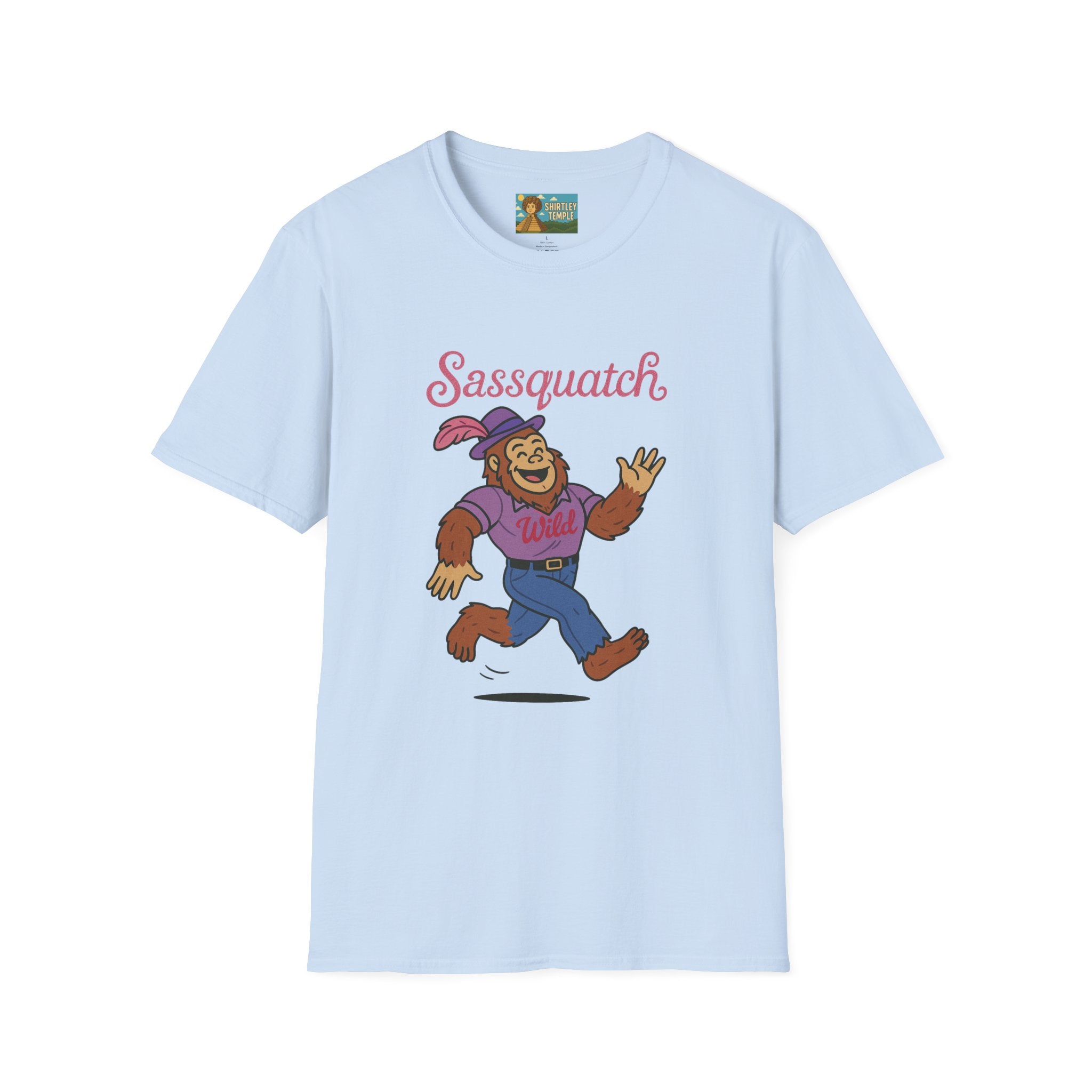 Sassquatch Unisex T-Shirt, Funny Sasquatch Shirt with Sassy Flair, Comedy Parody Tee, Wordplay Design, Bigfoot Graphic Shirt
