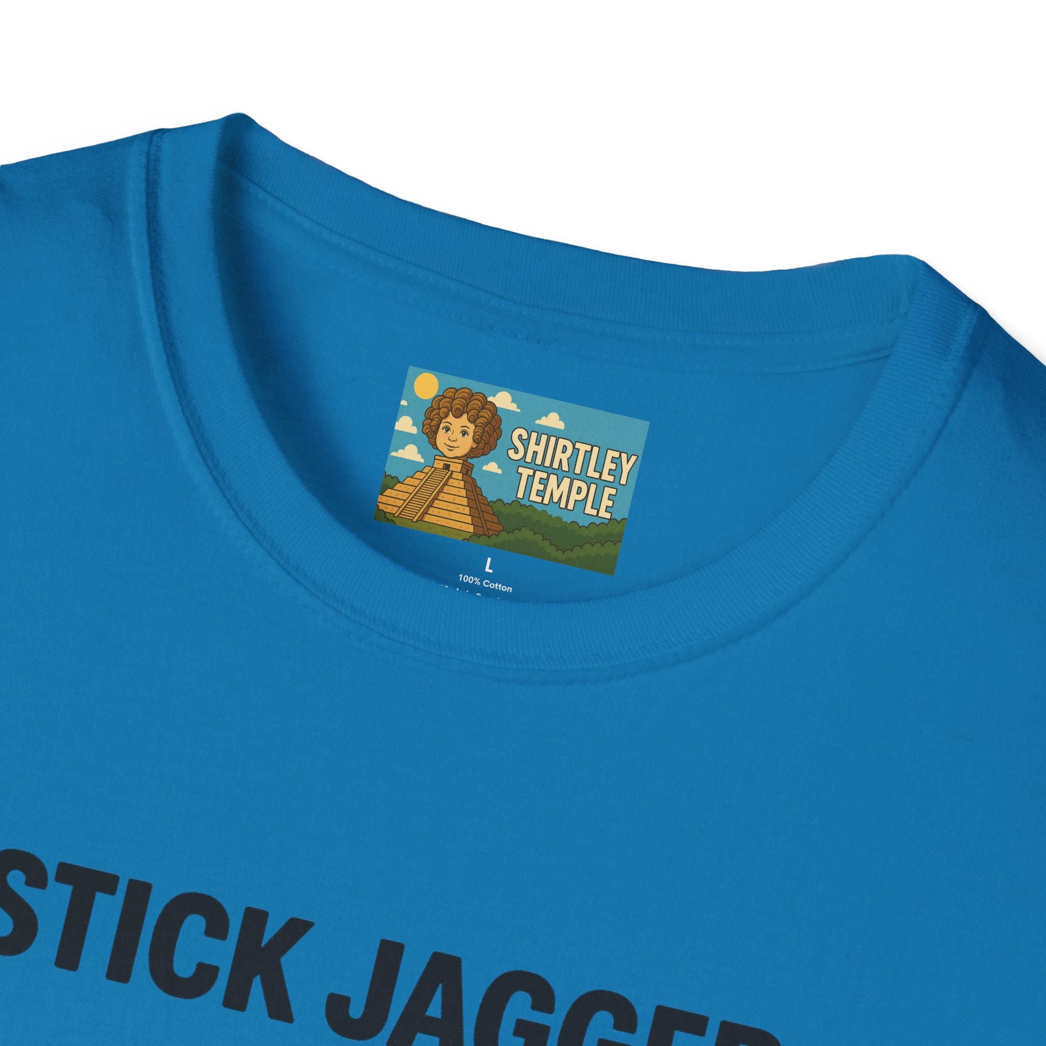 Stick Jagger Funny Shirt, Stick Figure Parody Wordplay T-Shirt, Pun Mashup Tee, Humorous Graphic Top, Sarcastic Slogan Clothing